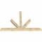 Ekena Millwork Saratoga Rough Sawn Timber Gable Bracket, Douglas Fir, 108"W x 72"H x 6"D x 6"F, 16/12 Pitch GBW108X72X0606SAR00RDF - alternate 4